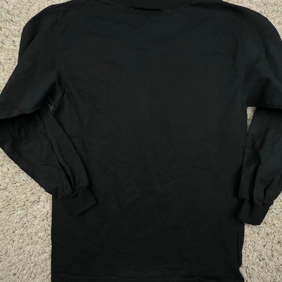 Dockers VTG Black Long Sleeve T Shirt Small USA Made Mock Neck 90s 80s - Picture 7 of 7